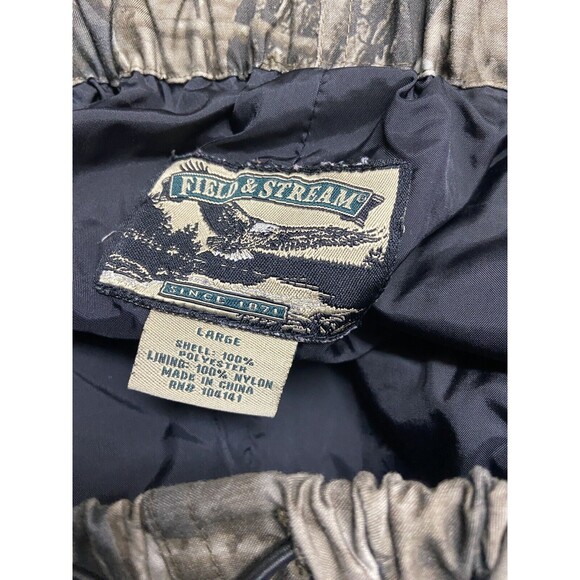 Field and Stream Pants Mens Large Pull on Lined Cargo Camoflauge Hunting Damaged - Picture 11 of 11